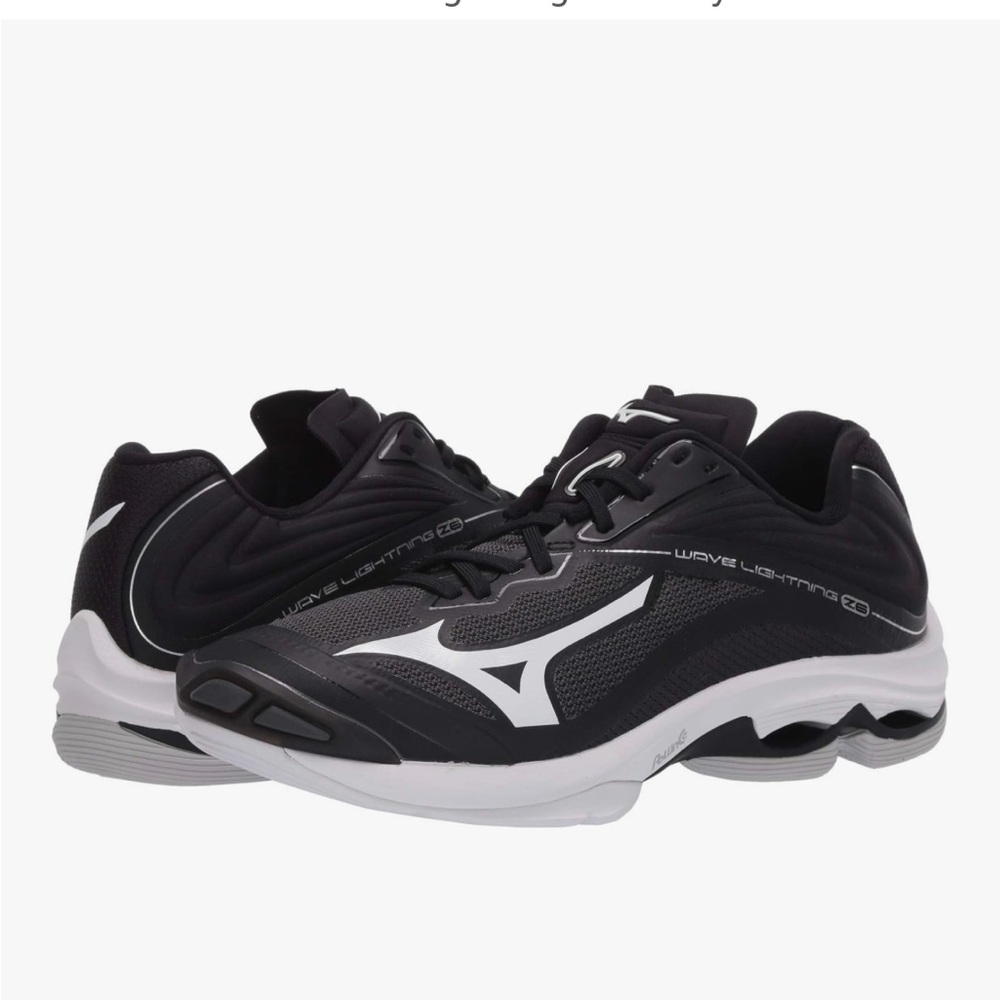 Mizuno Wave Lightning Z6 Black White Athletic (Volleyball) Shoes